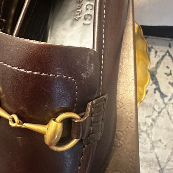 Gucci Dark Brown Leather Horsebit Loafers main image 4